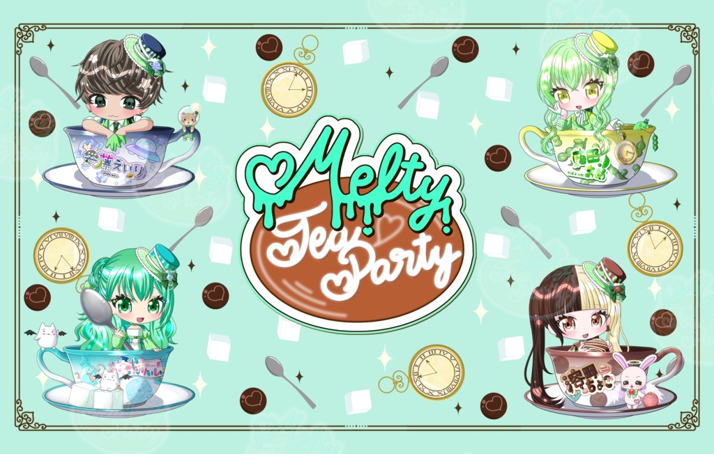 Melty Tea Party クッキー缶