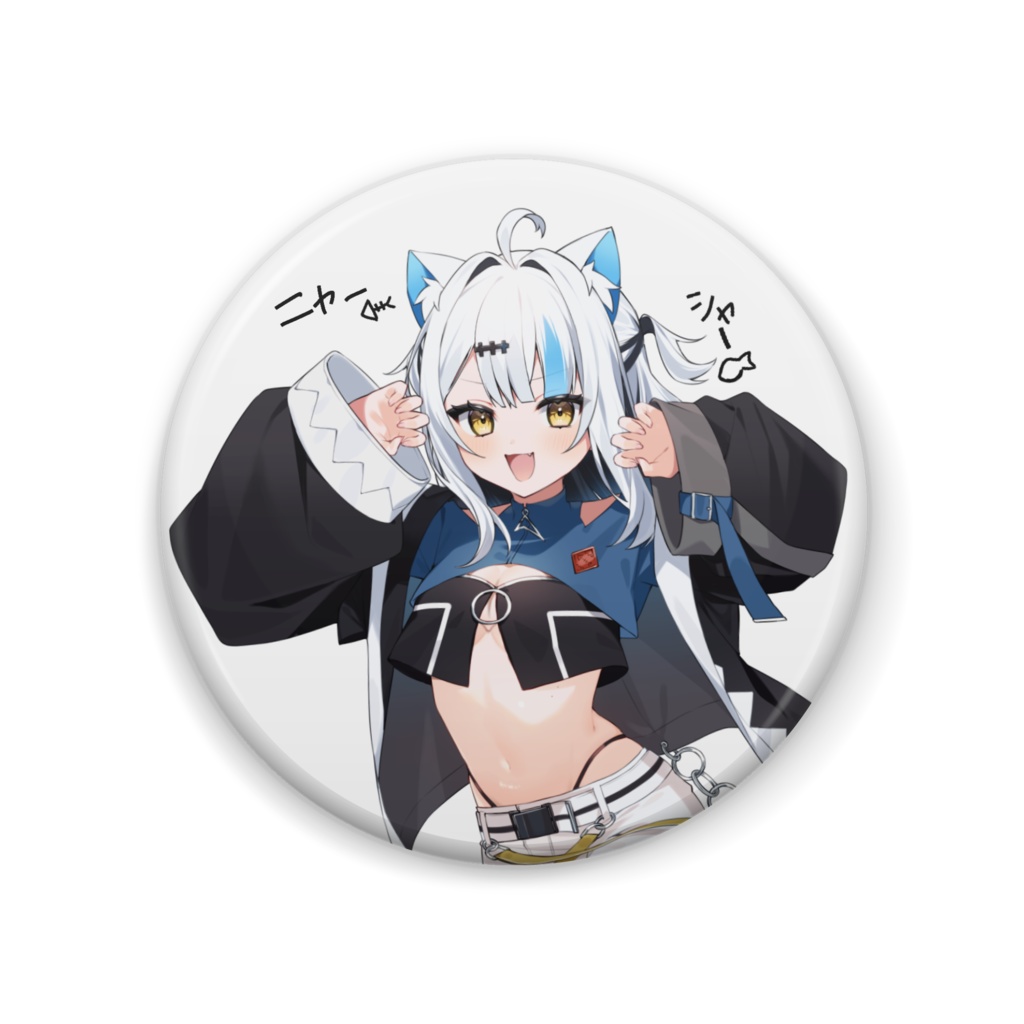 猫鮫ミク缶バッジ