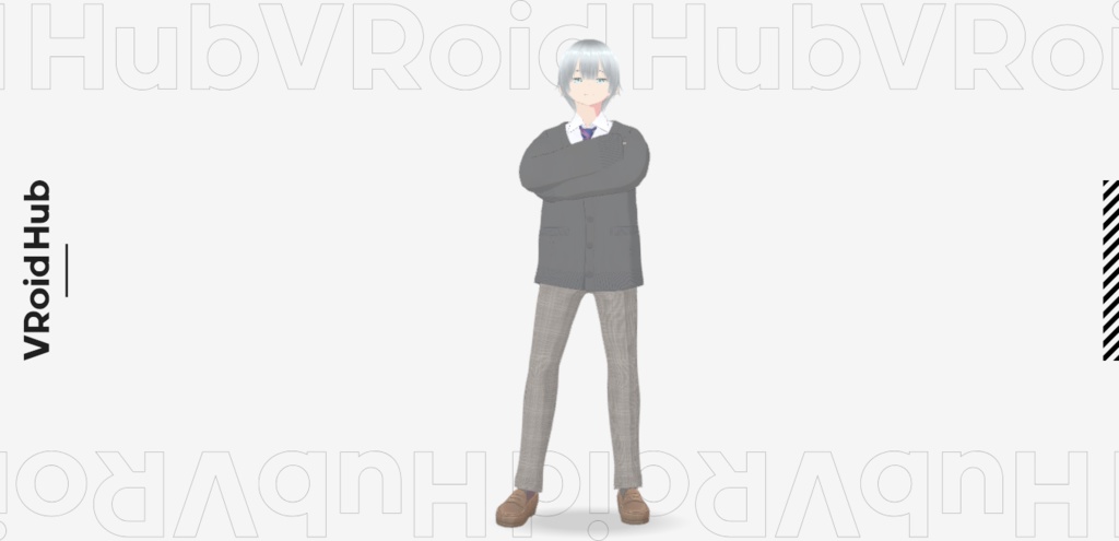 【オリジナル3Dモデル】真白 VRChat用