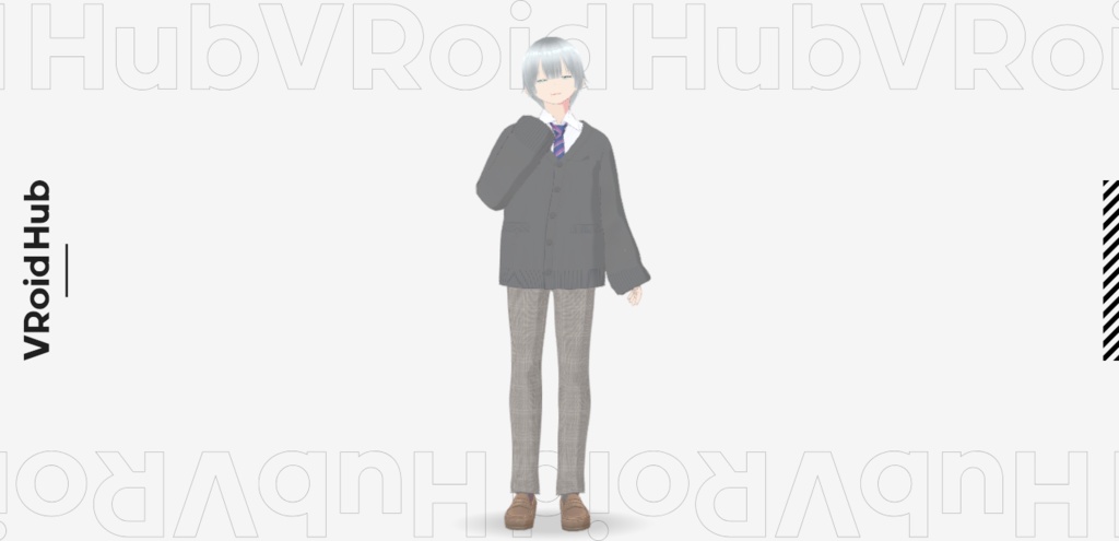 【オリジナル3Dモデル】真白 VRChat用