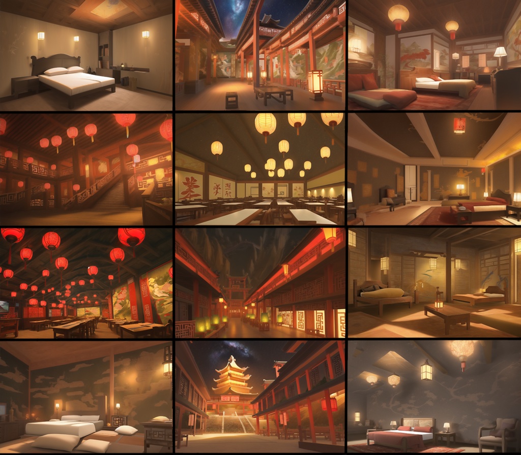 【著作権フリー中華ファンタジー背景素材集】70種