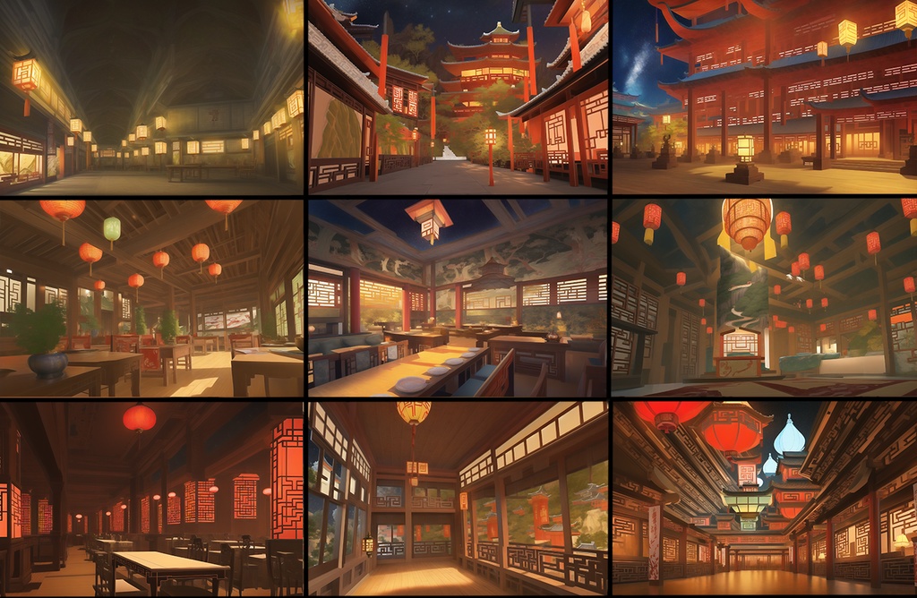 【著作権フリー中華ファンタジー背景素材集】70種