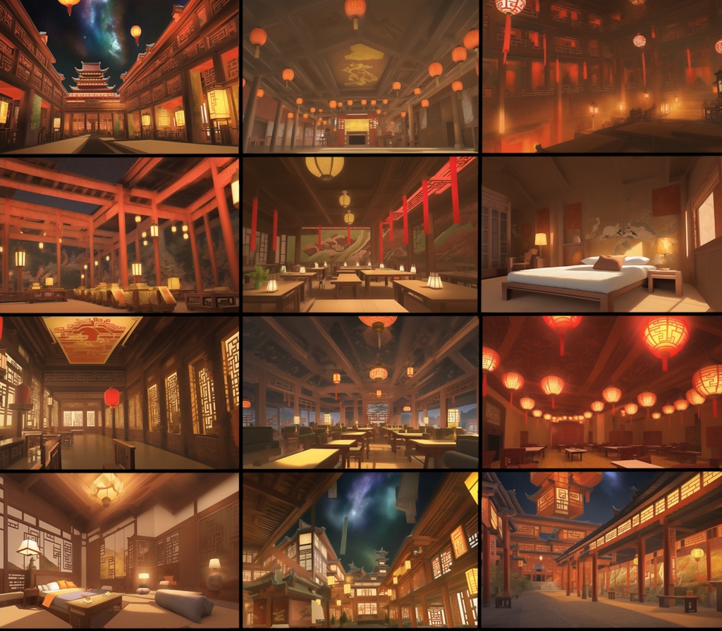 【著作権フリー中華ファンタジー背景素材集】70種