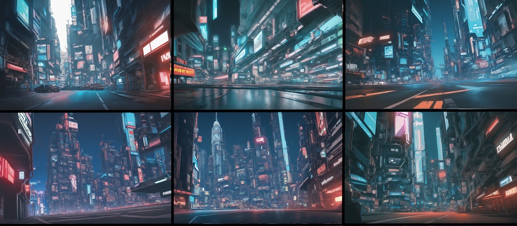 【著作権フリー背景素材集】SF・サイバーパンク② サイバー都市80種