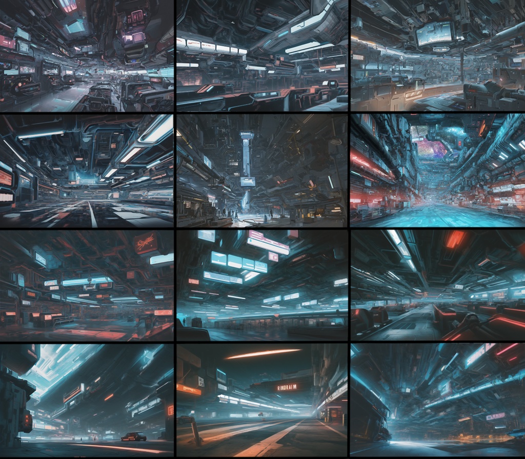 【著作権フリー背景素材集】SF・サイバーパンク③ 宇宙船・ステーション70種