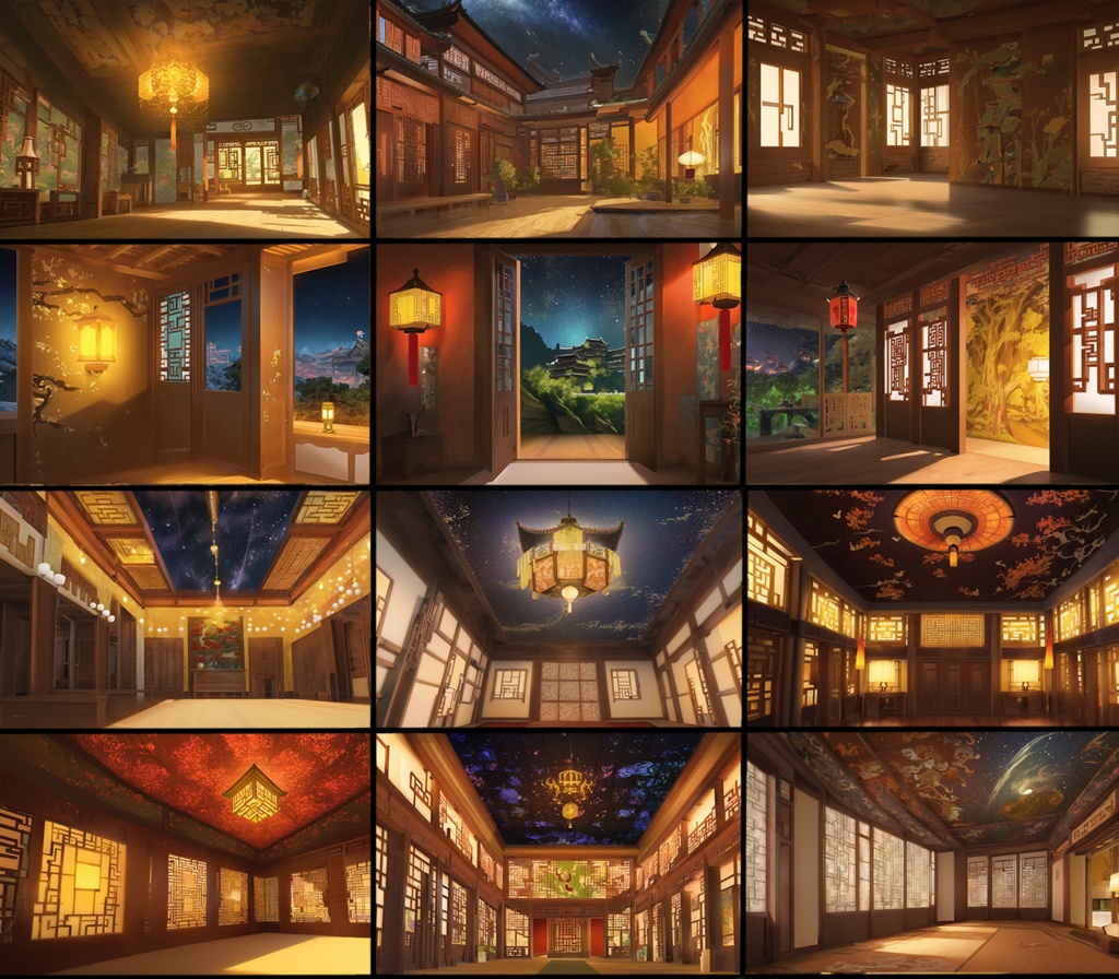 【著作権フリー背景素材集】中華ファンタジー②70種