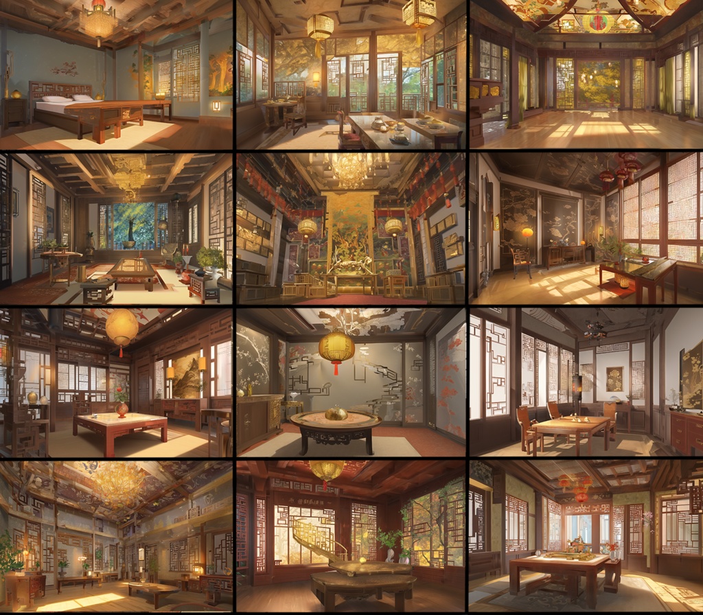 【著作権フリー背景素材集】中華ファンタジー③70種