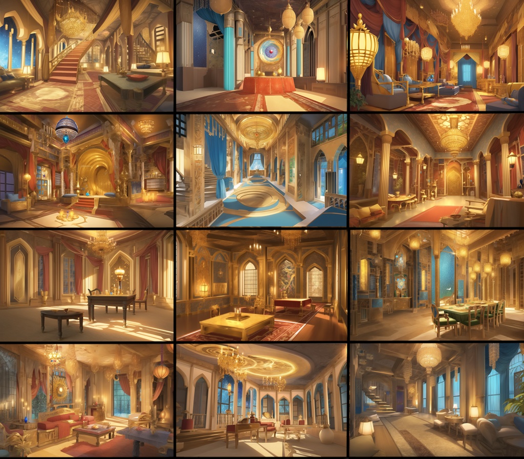 【著作権フリー背景素材集】アラビアンファンタジー③70種