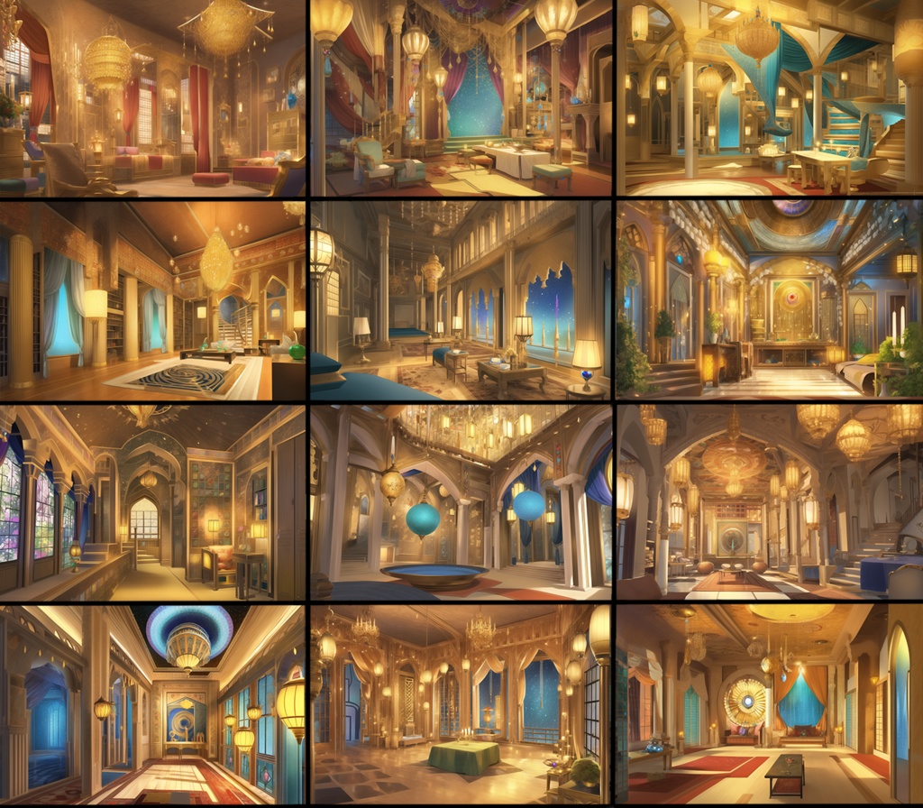 【著作権フリー背景素材集】アラビアンファンタジー③70種