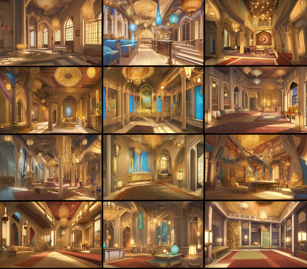 【著作権フリー背景素材集】アラビアンファンタジー③70種