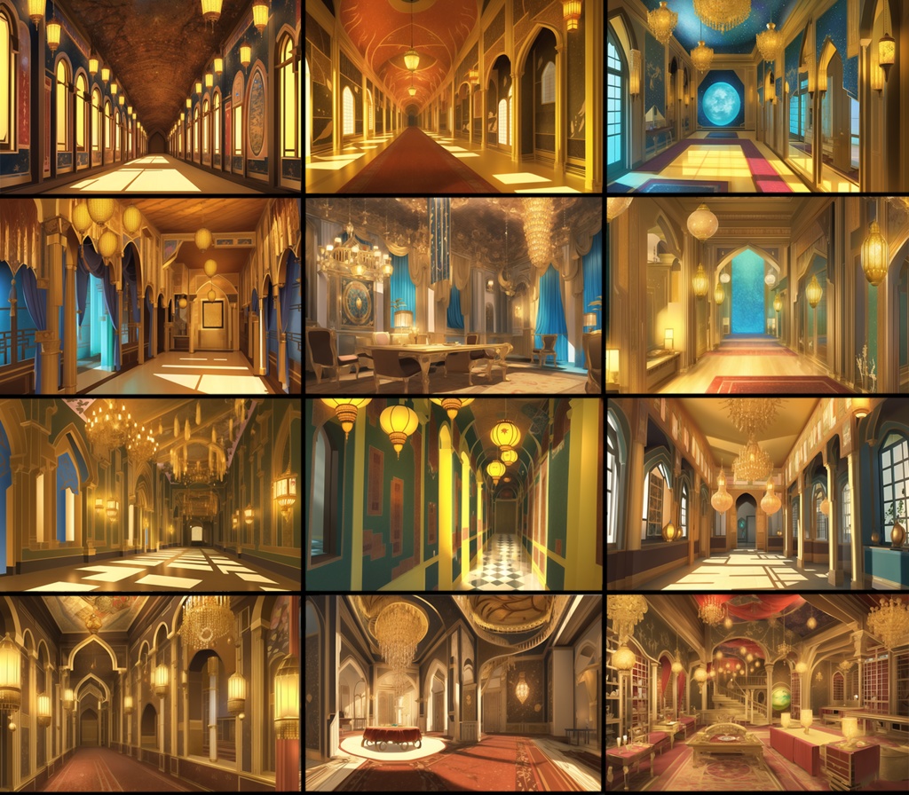 【著作権フリー背景素材集】アラビアンファンタジー③70種