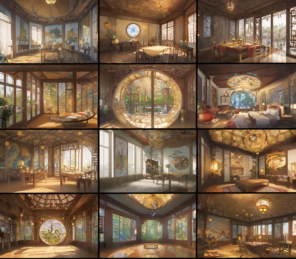 【著作権フリー背景素材集】中華ファンタジー④70種