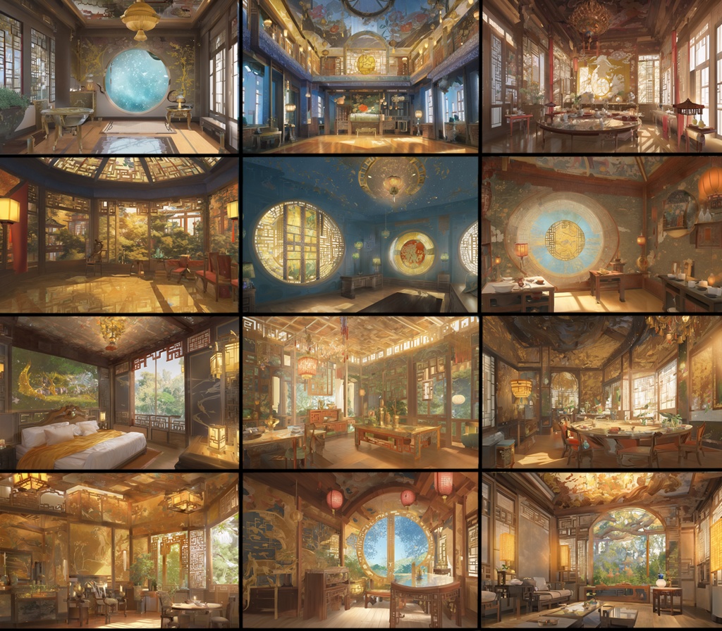 【著作権フリー背景素材集】中華ファンタジー④70種