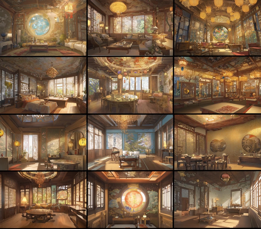 【著作権フリー背景素材集】中華ファンタジー④70種