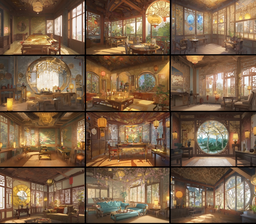 【著作権フリー背景素材集】中華ファンタジー④70種