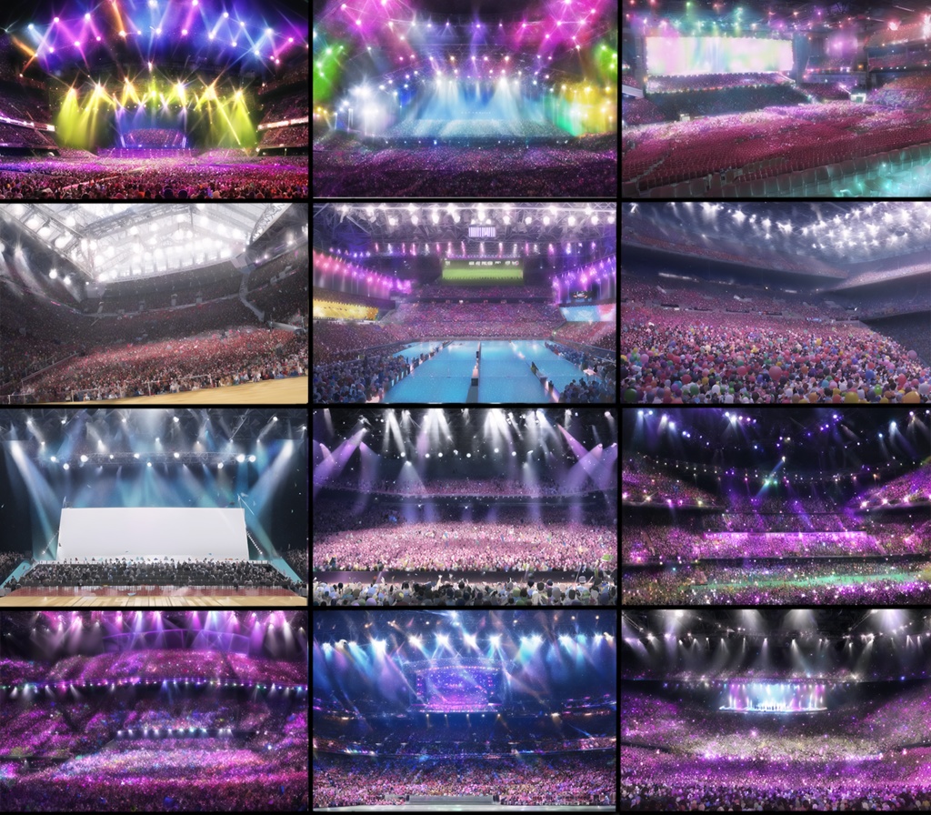 【著作権フリー背景素材集】ライブ会場70種