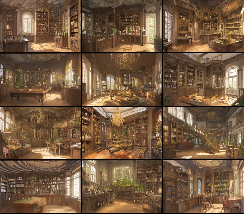 【著作権フリーファンタジー背景素材集】魔女の家70種
