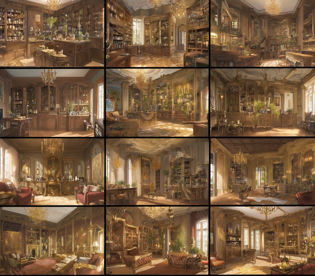 【著作権フリーファンタジー背景素材集】魔女の家70種