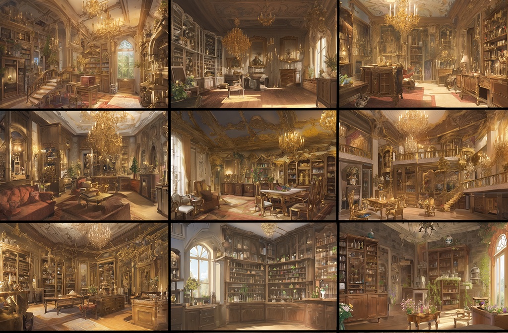 【著作権フリーファンタジー背景素材集】魔女の家70種