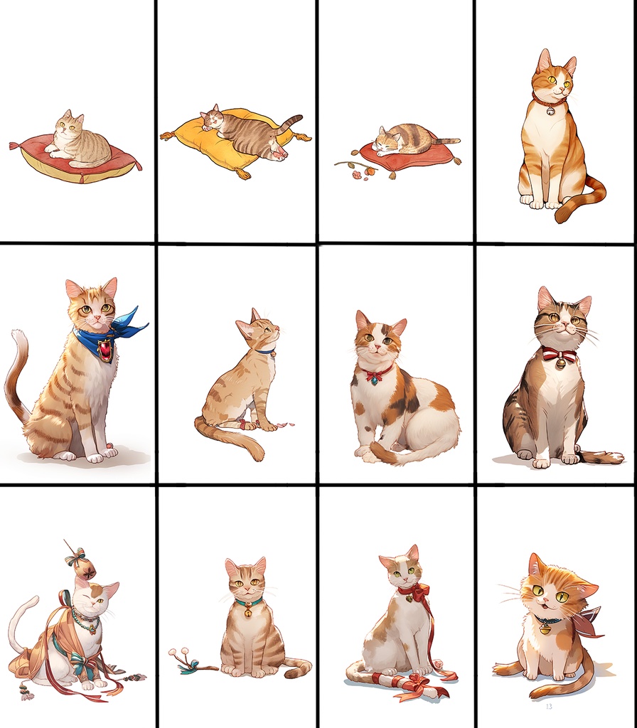 【著作権フリー素材集】猫イラスト110種