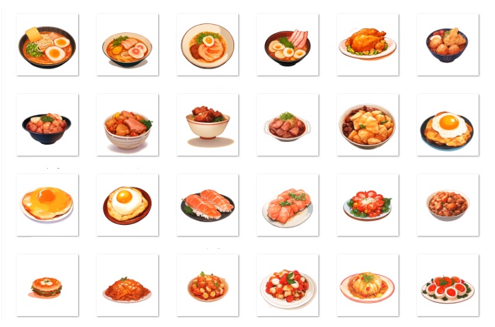【著作権フリー素材集】料理イラスト150種