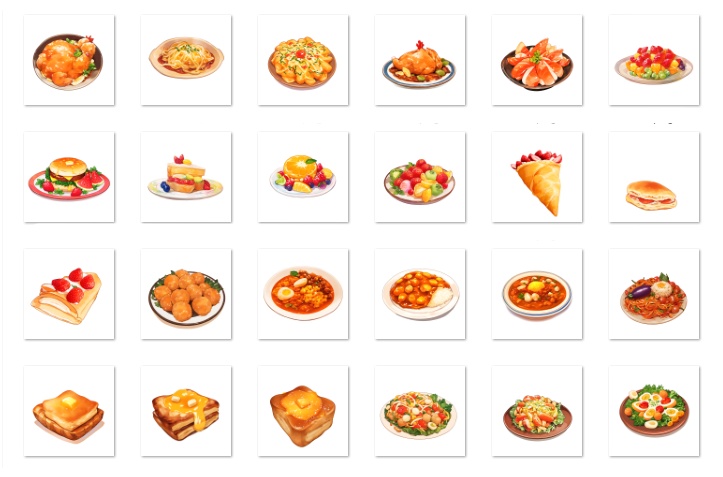 【著作権フリー素材集】料理イラスト150種