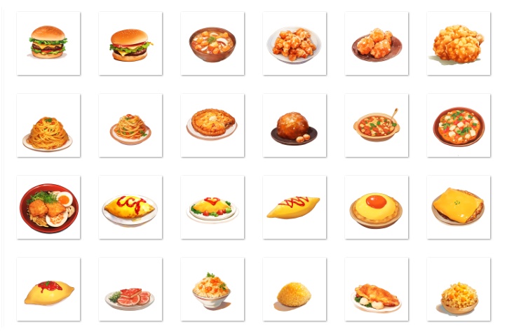 【著作権フリー素材集】料理イラスト150種