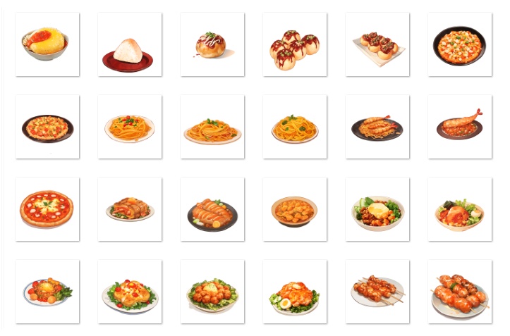 【著作権フリー素材集】料理イラスト150種