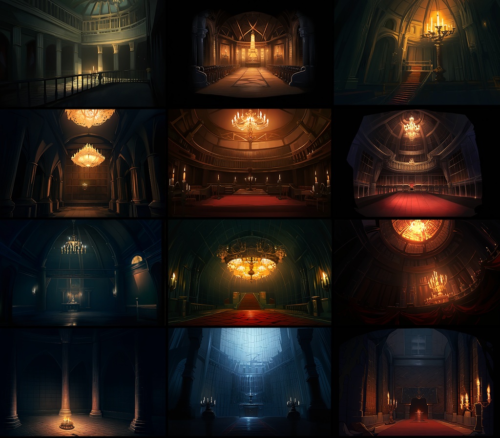 【著作権フリーファンタジー背景素材集】魔王の城②70種