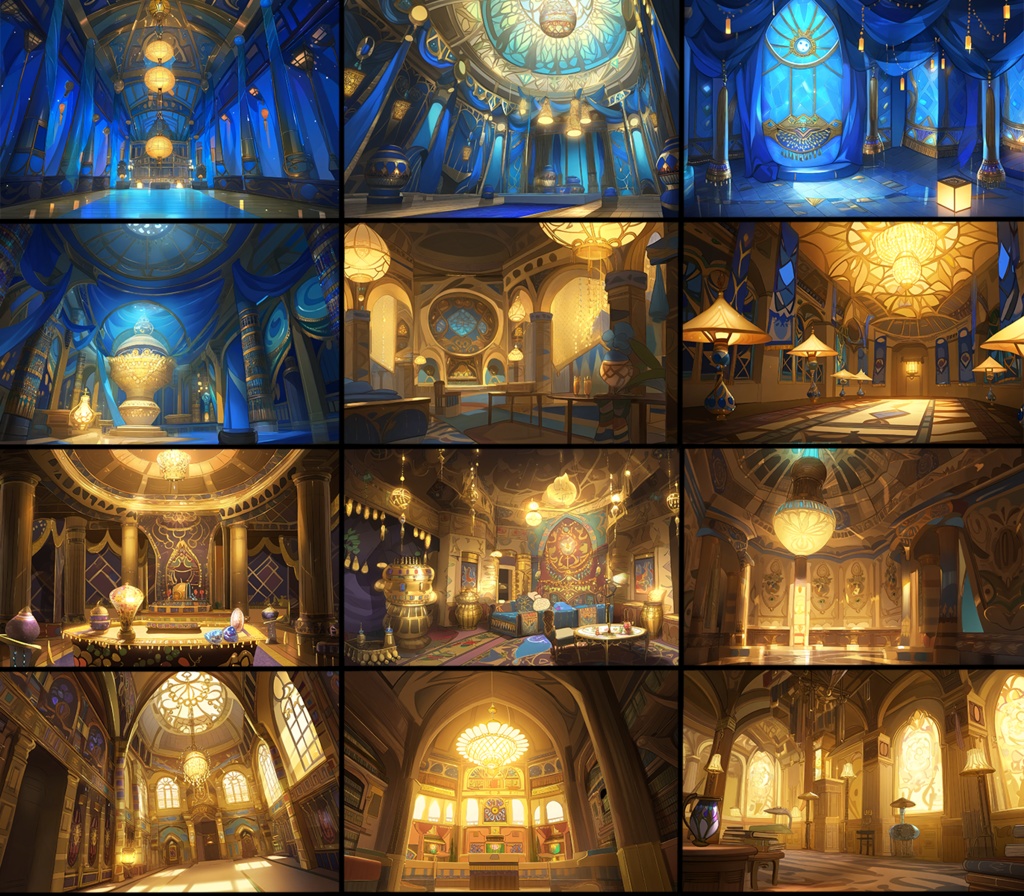 【著作権フリー背景素材集】アラビアンファンタジー④70種