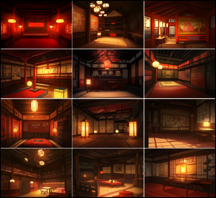 【著作権フリーファンタジー背景素材集】遊郭②74種