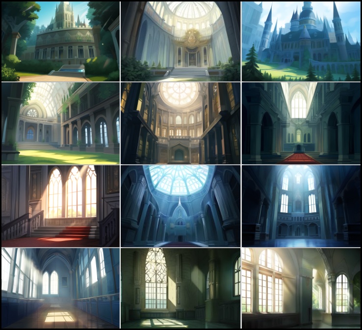 【著作権フリーファンタジー背景素材集】城②75種