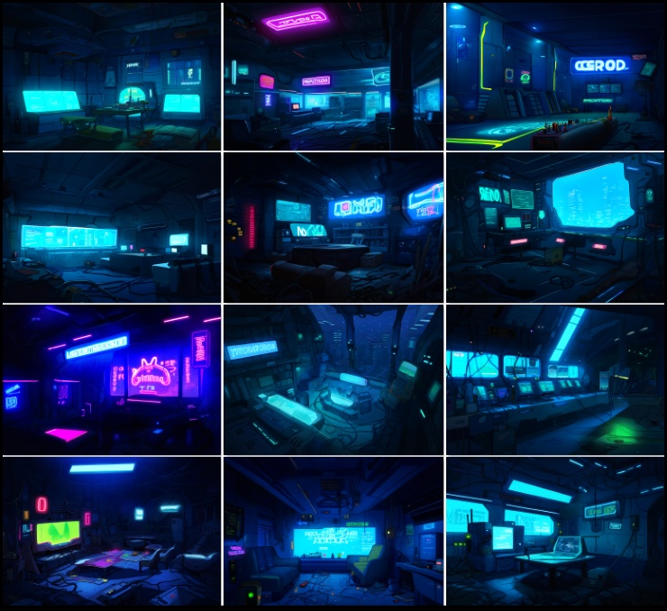 【著作権フリー背景素材集】ネオンシティ②70種