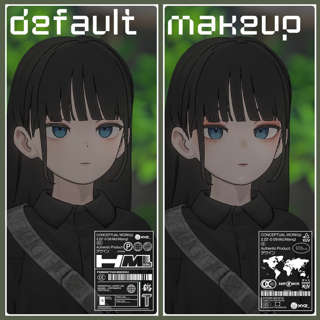 Grus make up textures