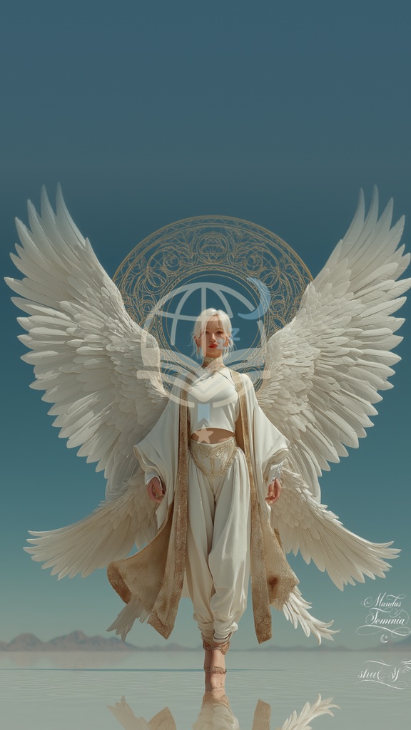 「ウユニに降臨した天使」"An angel descending upon Salar de Uyuni " for Desktop and Mobile