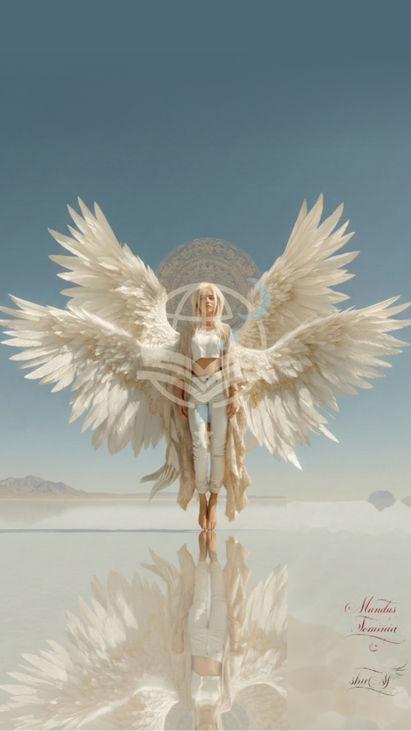 「ウユニに降臨した天使」"An angel descending upon Salar de Uyuni " for Desktop and Mobile