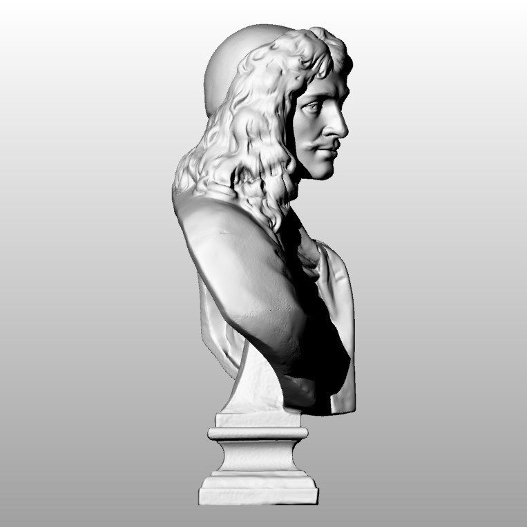 【3Dスキャンモデル】石膏像 モリエール