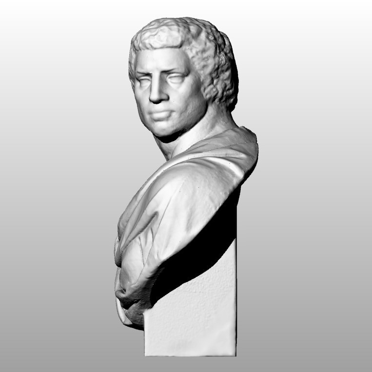 【3Dスキャンモデル】石膏像 ブルータス