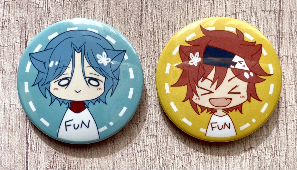 にゃんこ缶バッチ（暦、ランガセット）