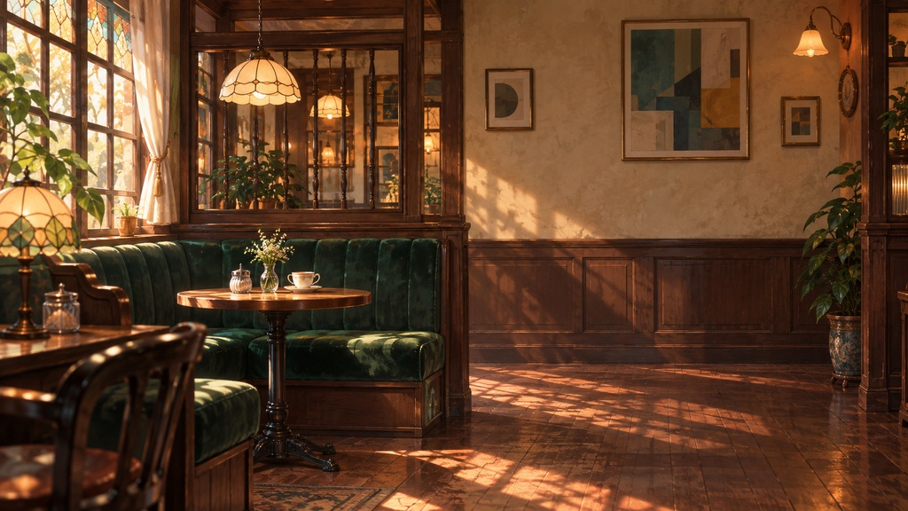 昭和レトロ喫茶店 背景素材8枚｜配信・TRPG・動画用