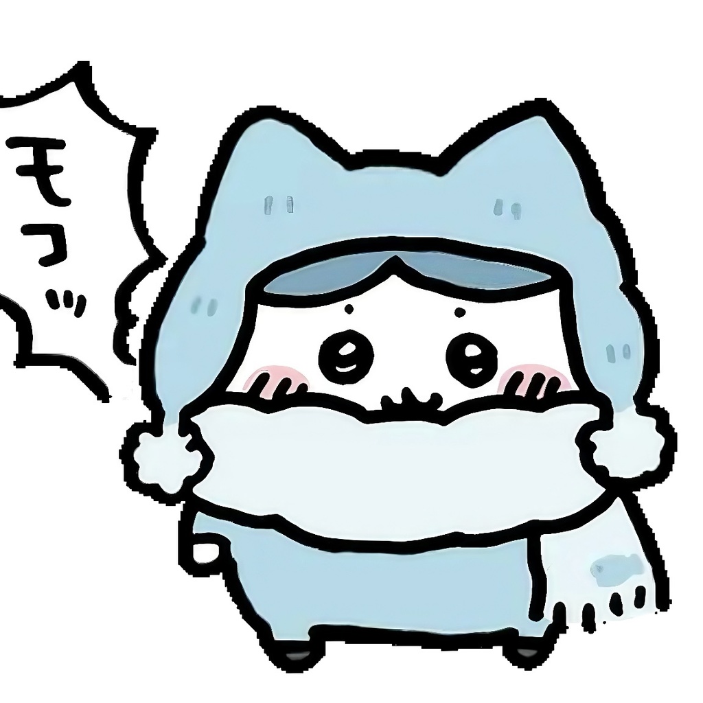 ぬい服 10cm ちいかわ ハチワレ 防寒帽子 マフラー モコ 可愛い