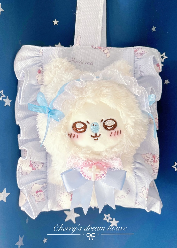 ぬいとお出かけ トートバッグ 痛バッグ ちいかわ ちびぐるみ 推し活 ぬい活 可愛い