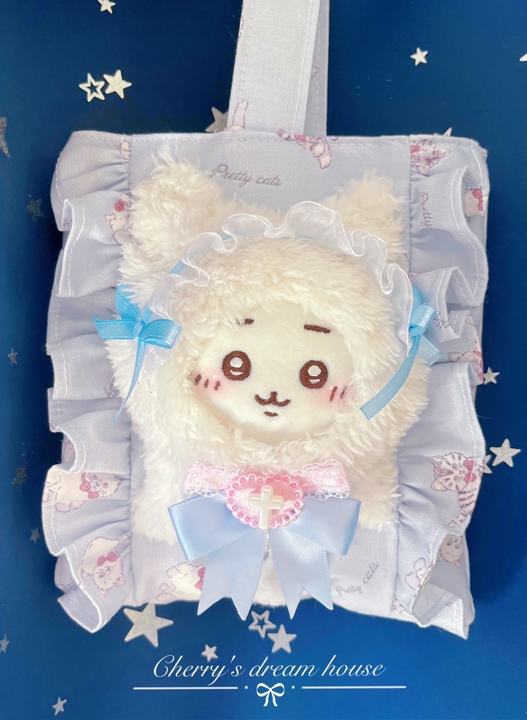 ぬいとお出かけ トートバッグ 痛バッグ ちいかわ ちびぐるみ 推し活 ぬい活 可愛い