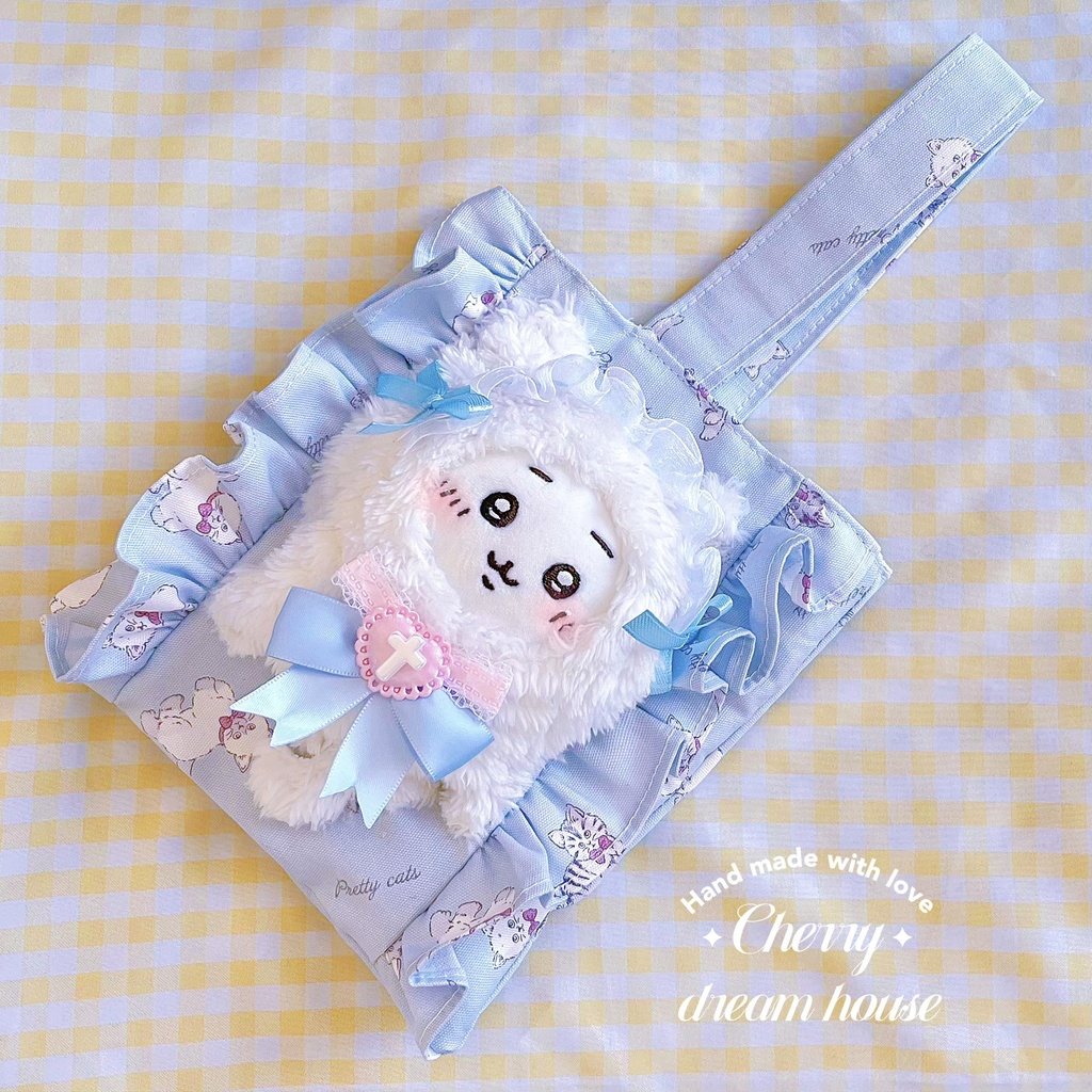 ぬいとお出かけ トートバッグ 痛バッグ ちいかわ ちびぐるみ 推し活 ぬい活 可愛い