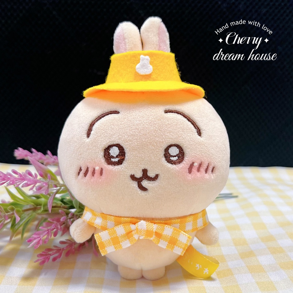 ぬい服 10cm 着せ替え ちいかわ うさぎ ピクニック 2点セット 可愛い