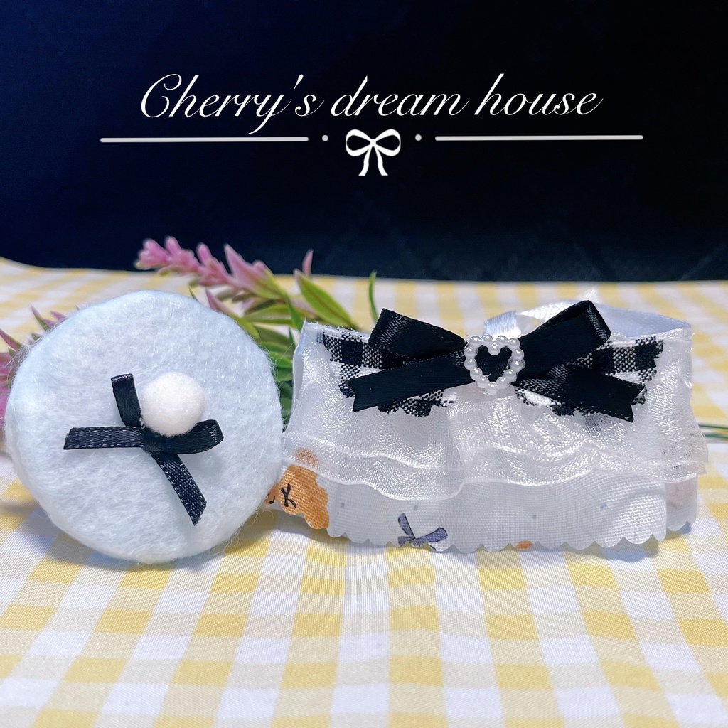 ぬい服 10cm 着せ替え ちいかわ エレガント風 ワンピース ベレー帽 2点セット 水色