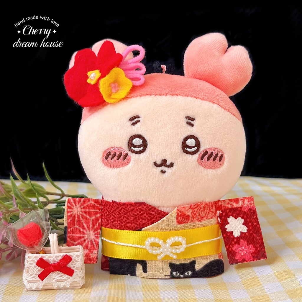 ぬい服 10cm 着せ替え ちいかわ 浴衣 5点セット 夏祭り 花火大会 和風 可愛い