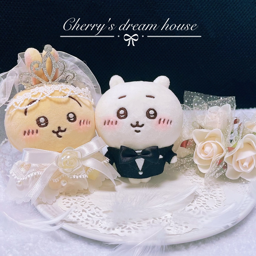 ぬい服 10cm 着せ替え ちいかわ ウェディング 新郎 タキシード 結婚式 発表会 スーツ