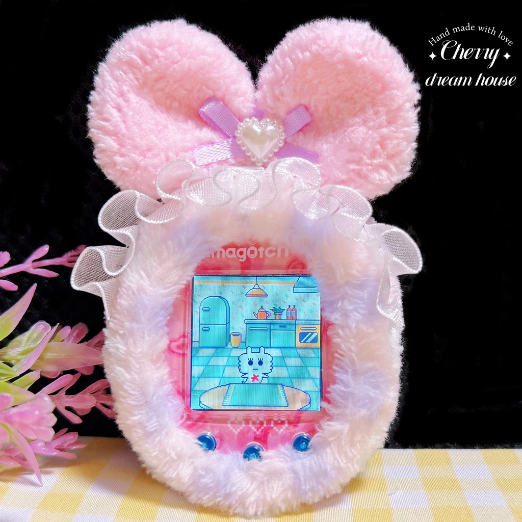 【数量限定】 たまごっちユニ uni たまごっちスマート カバー ふわふわ 可愛い ラブリっち ピンク