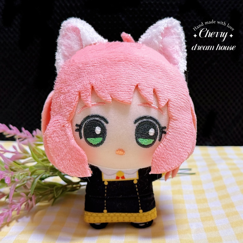 ちびぐるみ ちびぬい用 ねご耳 ヘッドドレス 白 可愛い